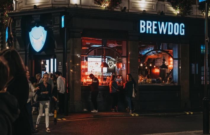 BrewDog pub in Covent Garden, London