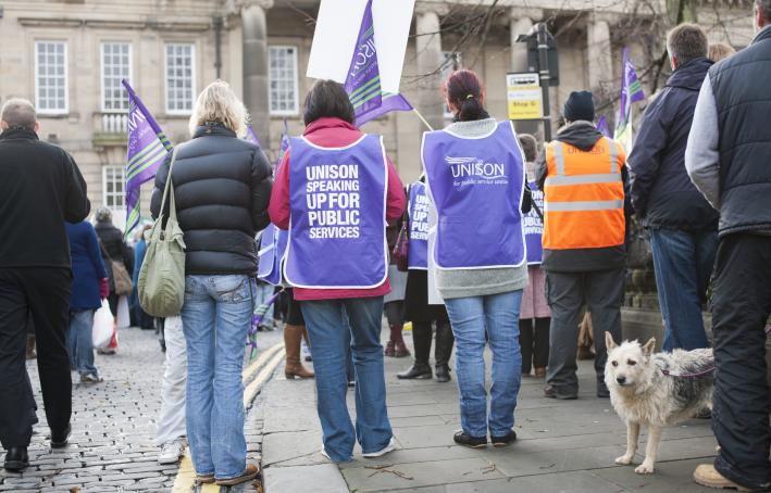 Public Sector Workers Protest in Lancaster 