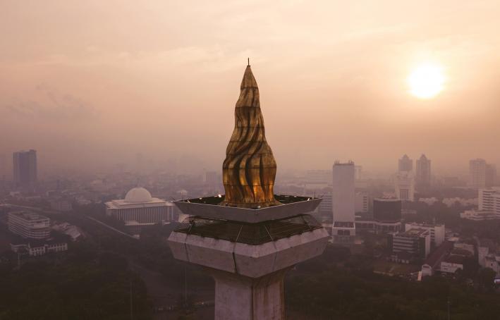 National Monument in Jakarta, Indonesia