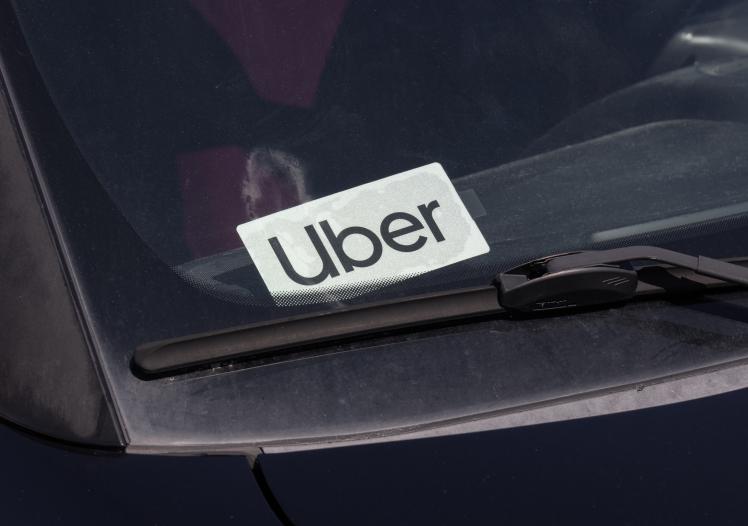 Uber Car for hire sticker