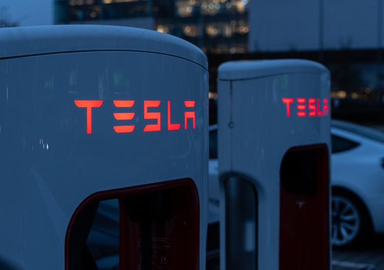 Tesla chargers, Frankfurt