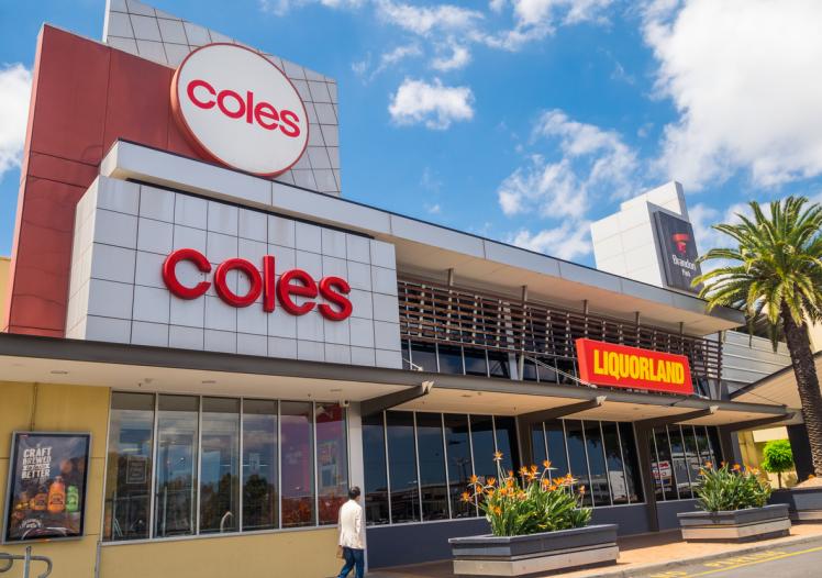 Coles supermarket store in Melbourne, Australia