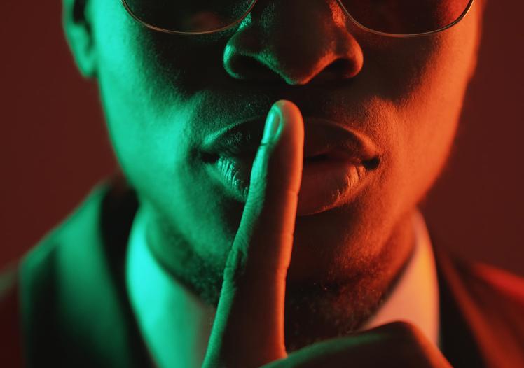 Shush gesture