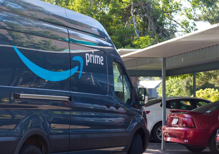 Amazon Prime delivery van
