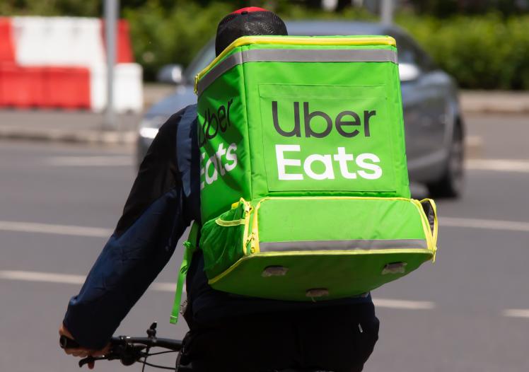 Uber Eats cyclist