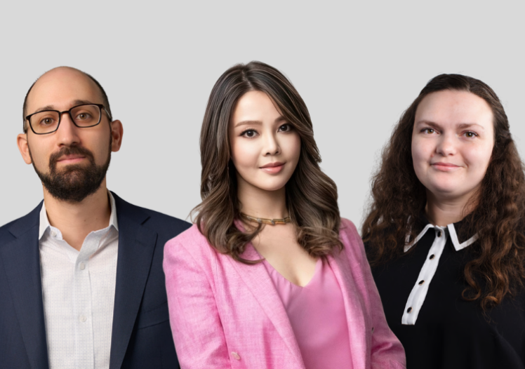 Jordan Salzman, Stephanie Chiu, and Chantelle Nicholas, Freshfields