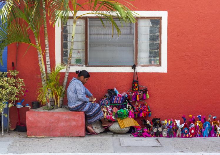 Street vendor in Mexico