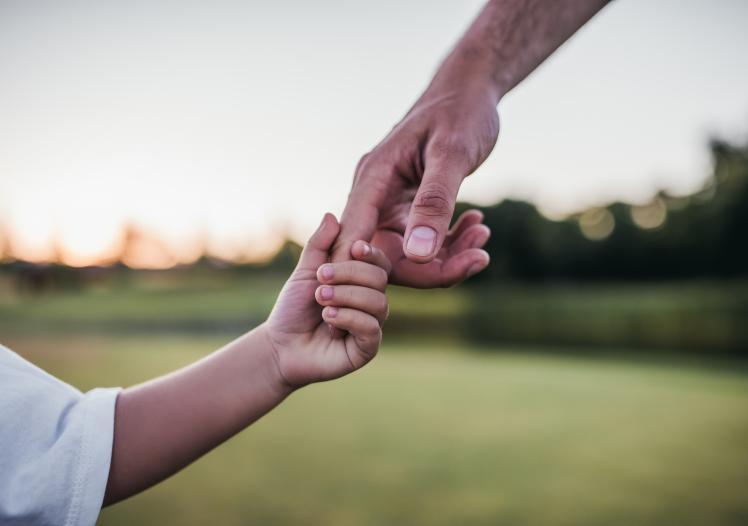 Holding hands 