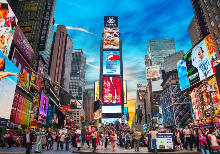 Times square in New York City 