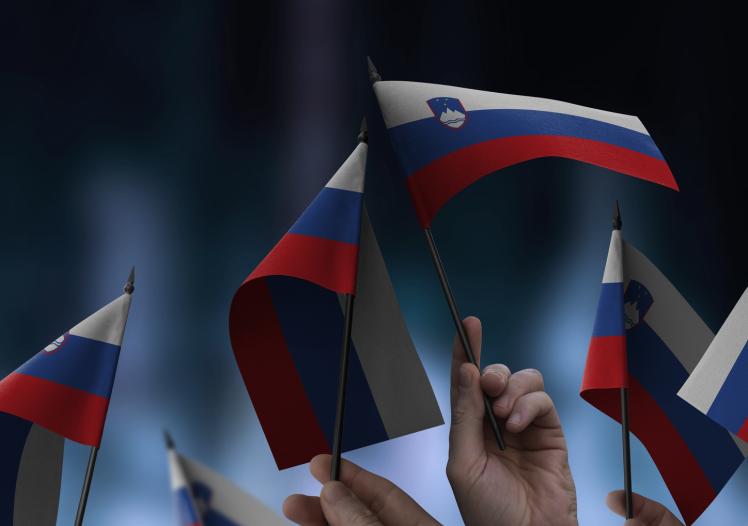 Slovenia flags 