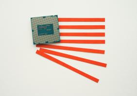 US flag made of CPU