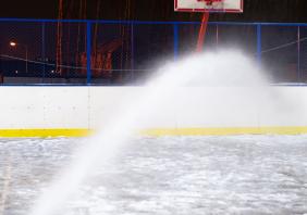 Filling the ice rink