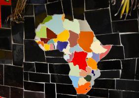 African Continent on Tiles 