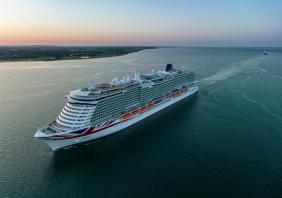 P&O ferry on the open sea