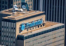 Prudential life insurance logo on company building