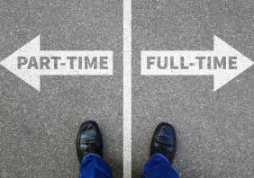 Part-time and full-time job working 