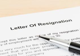 Letter of resignation