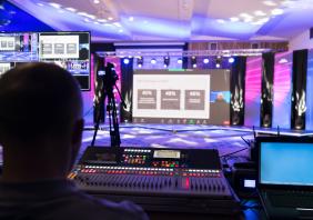 Producer in broadcasting studio 