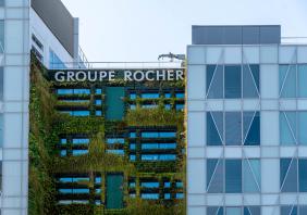 Facade of the building housing Groupe Rocher