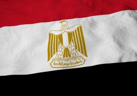Waving Egyptian flag
