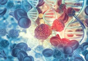 Cancer cells on dna stand