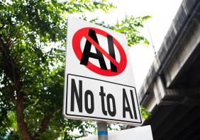 No AI sign
