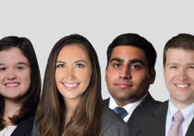 Elizabeth Burns, Emily Wajert, Karim Pirani, and Eric Hoffman, Sidley Austin
