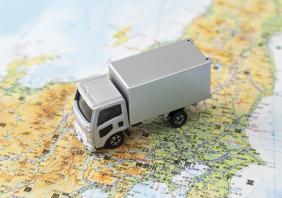 Van on map