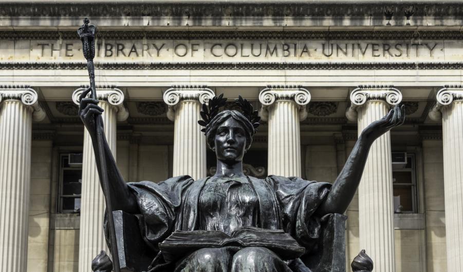 Alma Mater Statue Low Library Columbia University 