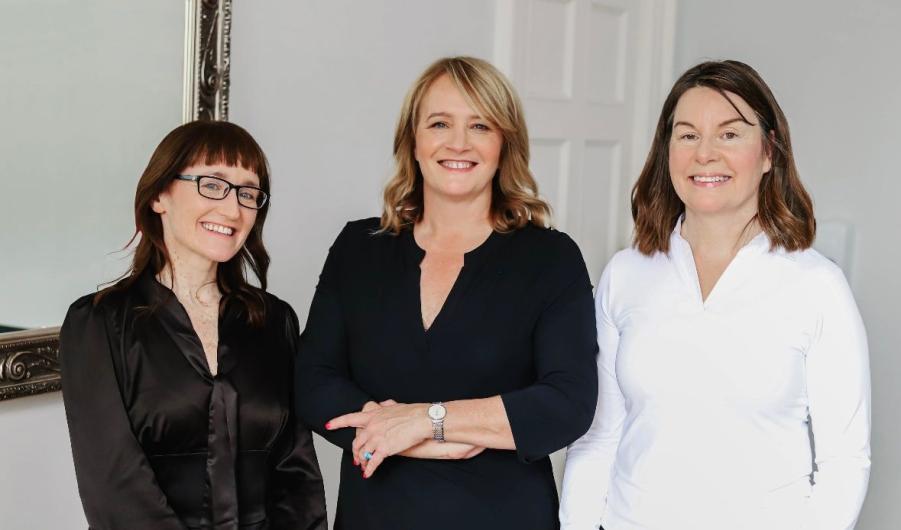 Left to right: Regan O’Driscoll, Colleen Cleary, and Bernadette Daly