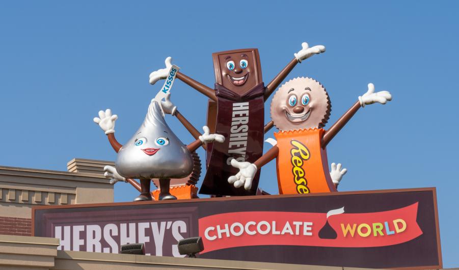 Hershey Candy Characters at Hershey Chocolate World