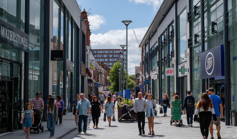 City centre of Manchester