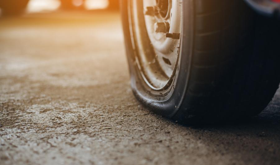 Flat tyre
