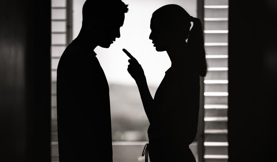 Couple arguing