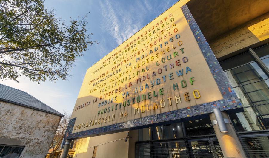 Facade of Constitutional Court of South Africa