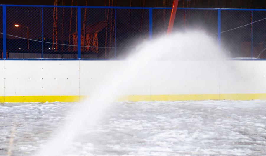 Filling the ice rink