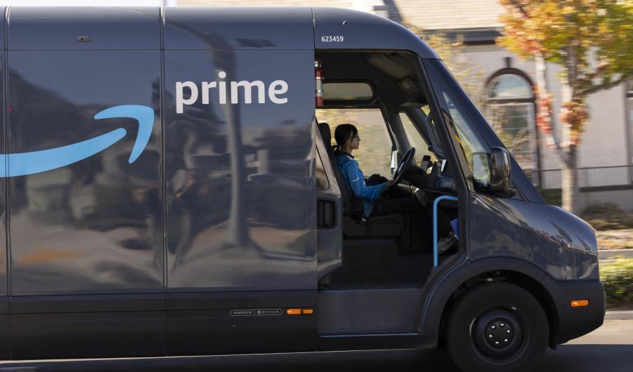 Electric Amazon Prime Delivery Truck