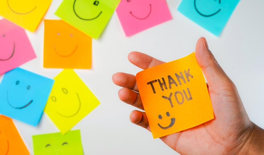 Thank you and smile icon