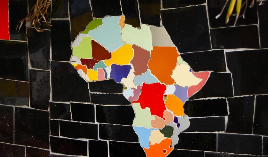 African Continent on Tiles 