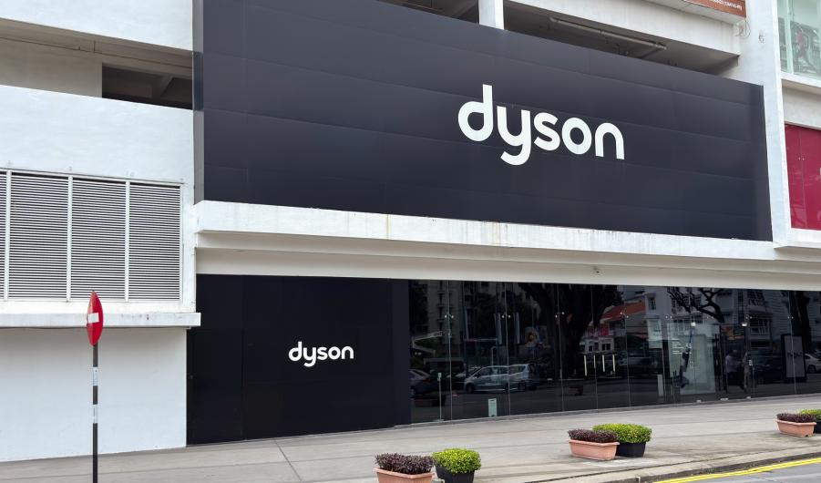 Dyson storefront located in Penang Malaysia