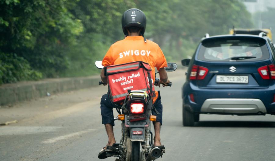 Swiggy food delivery driver