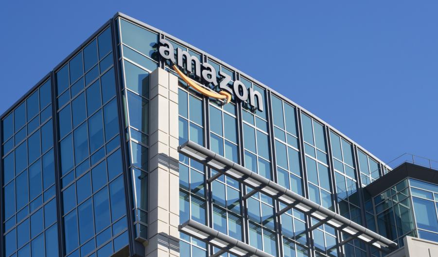 Amazon logo on building
