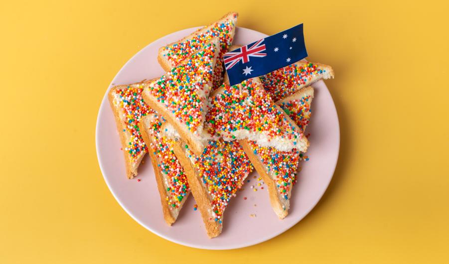 The famous traditional Australian food Fairy Bread 