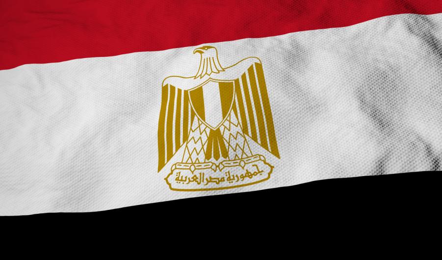 Waving Egyptian flag