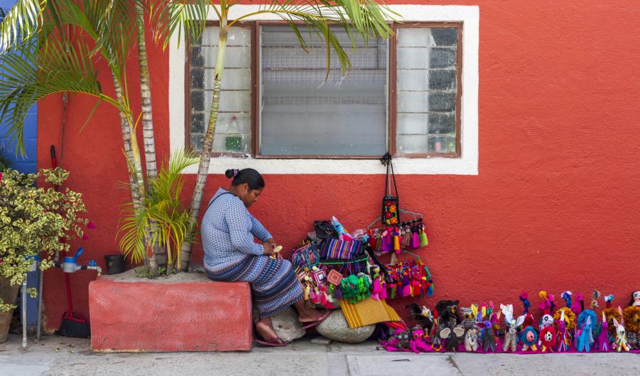 Street vendor in Mexico