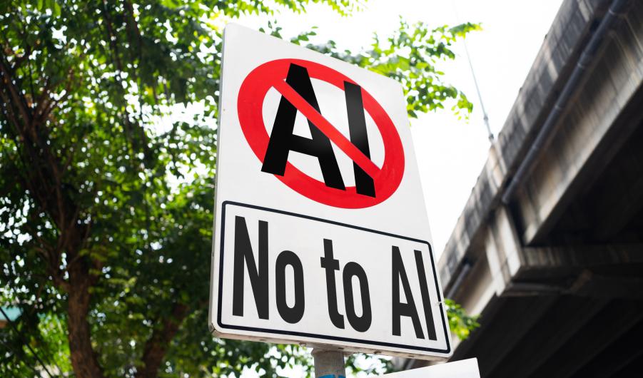 No AI sign
