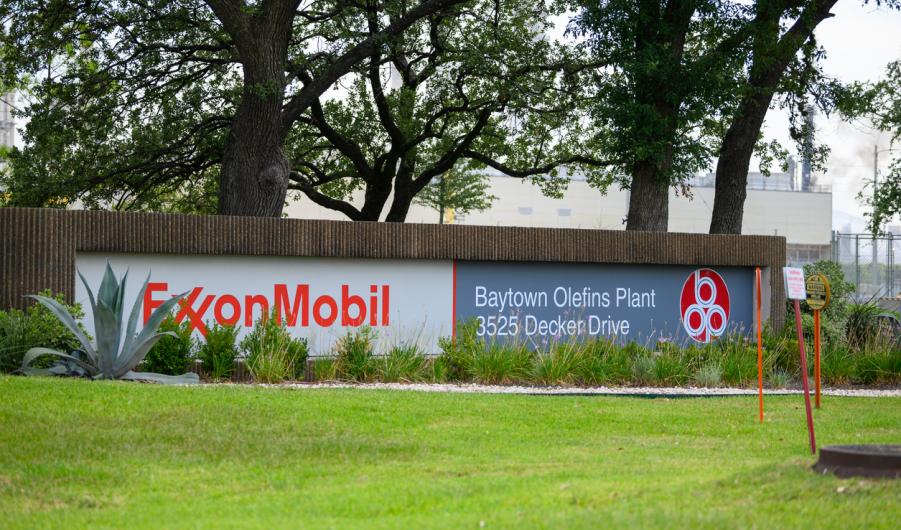 ExxonMobil Baytown Olefins plant in Baytown, near Houston, Texas