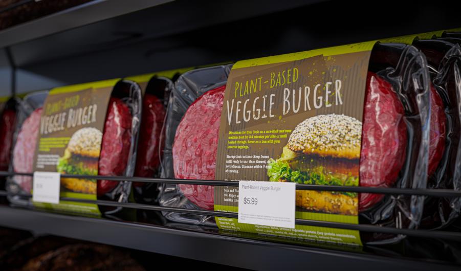 Meat-free burgers