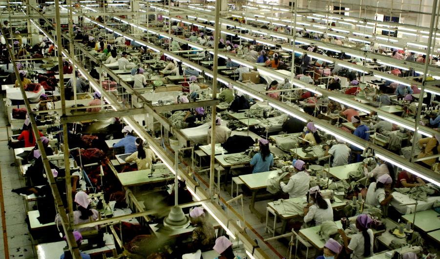 A Garment factory in SE Asia