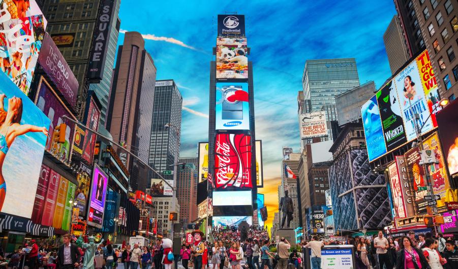 Times square in New York City 